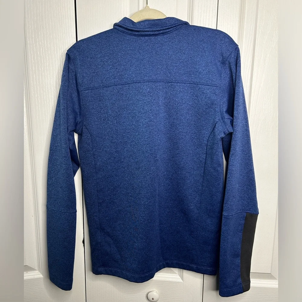 North Face Mens Small Blue 1/2 Zip Fleece‎ Long Sleeve Running Outdoor Pullover